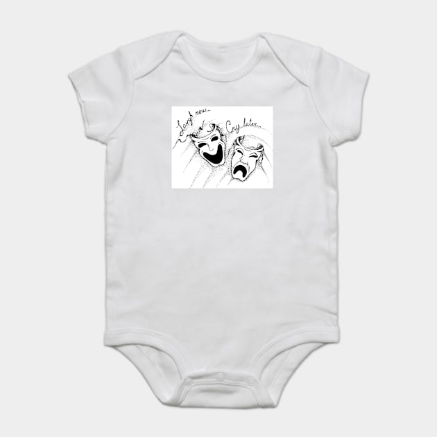 Comedy and Tragedy Baby Bodysuit by salesgod